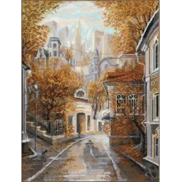 Kreuzstichset "Der Meister und die Katze" 29,6x39 cm S/GM060