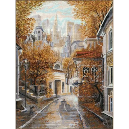 Kreuzstichset "Der Meister und die Katze" 29,6x39 cm S/GM060