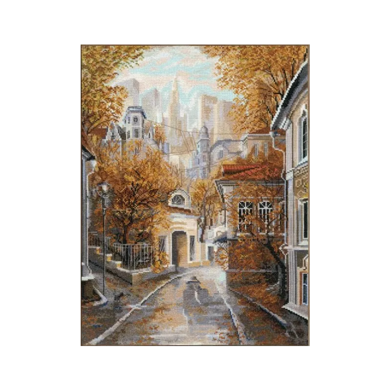 Kreuzstichset "Der Meister und die Katze" 29,6x39 cm S/GM060