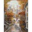 Kreuzstichset "Der Meister und die Katze" 29,6x39 cm S/GM060