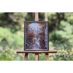 Kreuzstich-Set "Der Meister und die Katze" 29,6x39 cm S/GM060