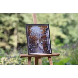 Kreuzstich-Set "Der Meister und die Katze" 29,6x39 cm S/GM060