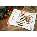Kreuzstich-Set mit Reifring "Santa's Surprise" 13,5x15cm SBC236