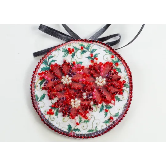 Набор для декора Красный кардинал (Зимняя сказка) 13,2x6,6 см AABT-035