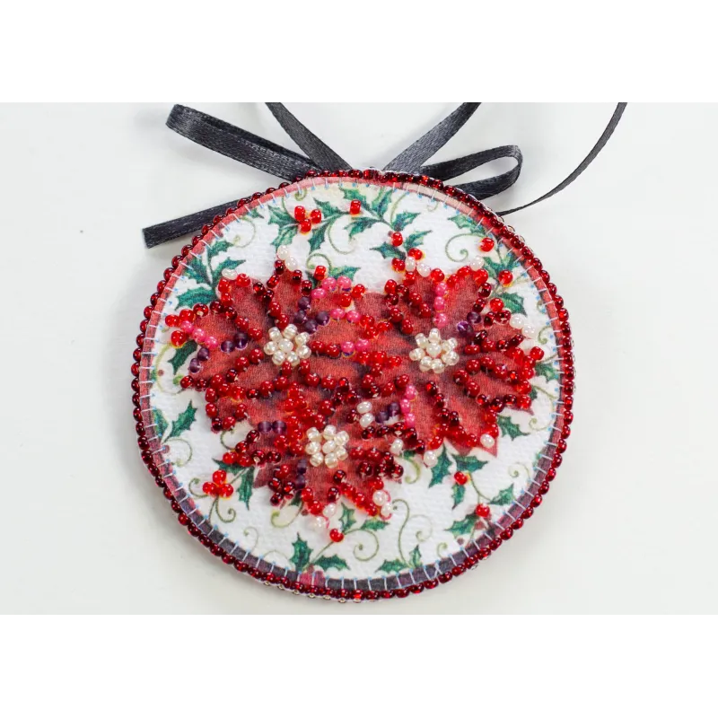 Набор для декора Красный кардинал (Зимняя сказка) 13,2x6,6 см AABT-035