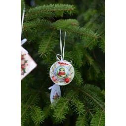 Dekoravimo rinkinys Šventinė gyvatė (Žiemos pasaka) 13.2x6.6 cm AABT-028