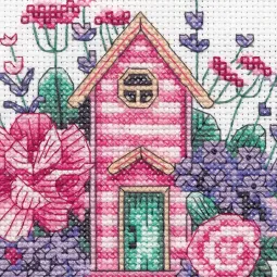 Kryželiu siuvinėjimo rinkinys Teacup House D70-65232
