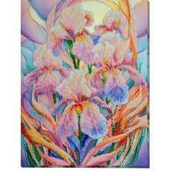 Pagrindinis karoliukų siuvinėjimo rinkinys Gėlių įkvėpimas (Deco Scenes) 24x31,5 cm AAB-928