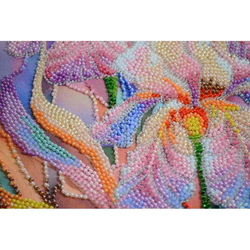 Kit de broderie de perles principal Inspiration florale (Scènes Déco) 24x31,5 cm AAB-928