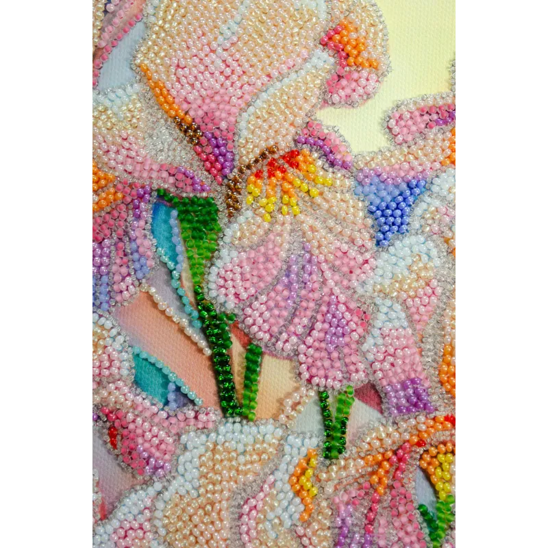 Kit de broderie de perles principal Inspiration florale (Scènes Déco) 24x31,5 cm AAB-928