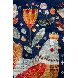 Cross-stitch kits Best hen friends (Deco Scenes) 23x23 cm AAH-247