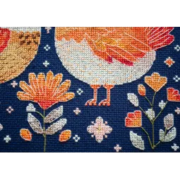 Cross-stitch kits Best hen friends (Deco Scenes) 23x23 cm AAH-247