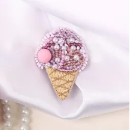 Kit de point de croix KLART "Broche. Glace" KL10-026