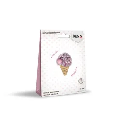 Cross stitch kit KLART "Brooch. Ice cream" KL10-026