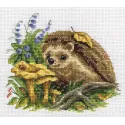 Набор для вышивания крестиком KLART "Ежик с грибами" KL8-202