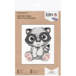 Cross stitch kit KLART "Raccoon Tisha" KL8-327