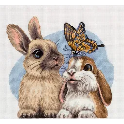 Cross stitch kit KLART "Furry friends" KL8-522