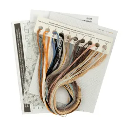 Kit de point de croix KLART "Amis à fourrure" KL8-522