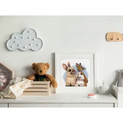 Kryželio siuvinėjimo rinkinys KLART "Pūkuoti draugai" KL8-522