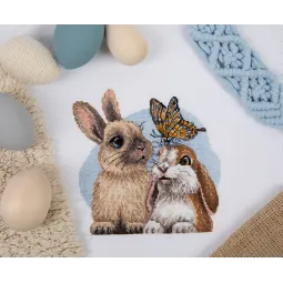 Cross stitch kit KLART "Furry friends" KL8-522