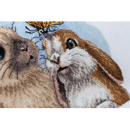 Набор для вышивания крестиком KLART "Пушистые друзья" KL8-522