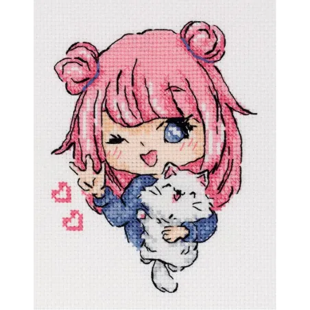 Cross stitch kit KLART "Cutie" KL8-554