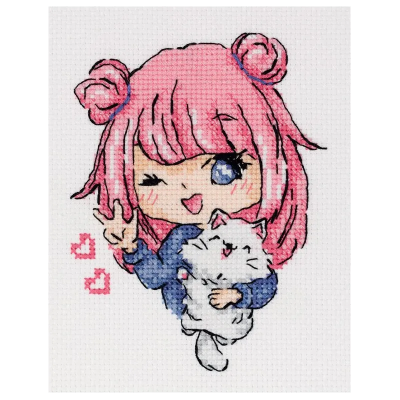 Cross stitch kit KLART "Cutie" KL8-554