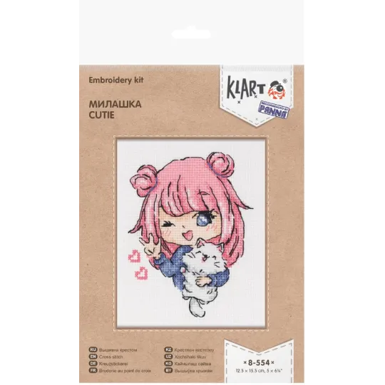 Cross stitch kit KLART "Cutie" KL8-554