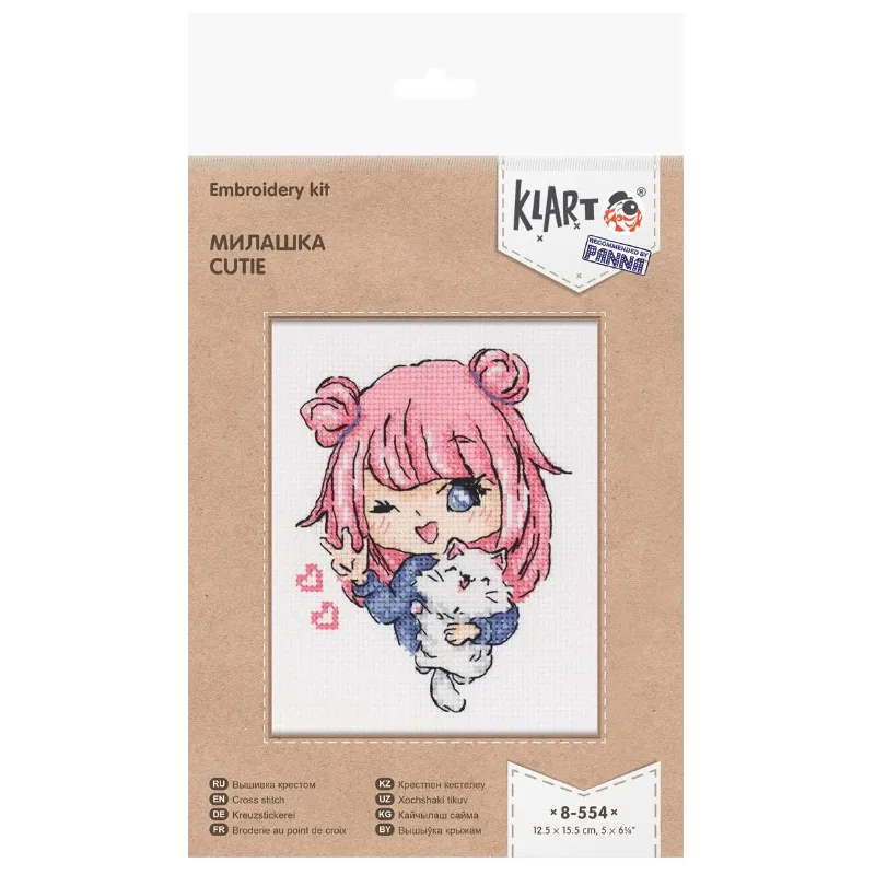 Cross stitch kit KLART "Cutie" KL8-554