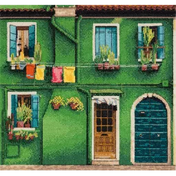 Cross stitch kit PANNA "Streets of Burano" PGM-7470