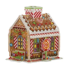 Kit de point de croix PANNA « Maison en pain d’épices » PIG-1575