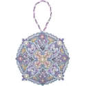 Kit de point de croix PANNA "Jeu de Noël. Boule violette" PIG-7366