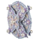 Kit de point de croix PANNA "Jeu de Noël. Boule violette" PIG-7366