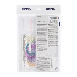 Kryželio siuvinėjimo rinkinys PANNA „Kalėdinis žaisliukas. Violetinis kamuoliukas“ PIG-7366