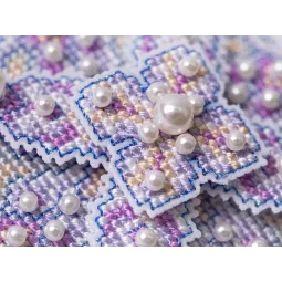 Cross stitch kit PANNA "Christmas toy. Purple ball" PIG-7366