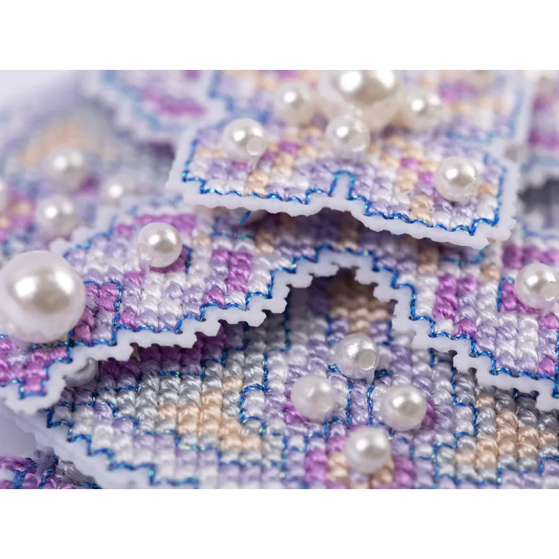 Набор для вышивания крестиком PANNA «Рождественская игрушка. Фиолетовый шар» PIG-7366