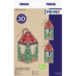 Kryželiu siuvinėjimo rinkinys PANNA "Kalėdų žibintas" PIG-7441