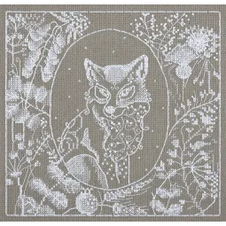 Набор для вышивания крестом PANNA "Белое кружево. Лиса" PJ-1950