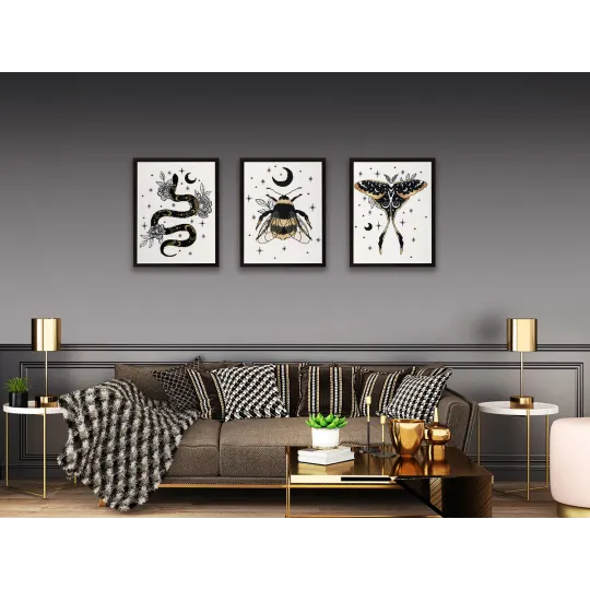 Набор для вышивания крестом PANNA "Black Gold. Snake" PJ-7477