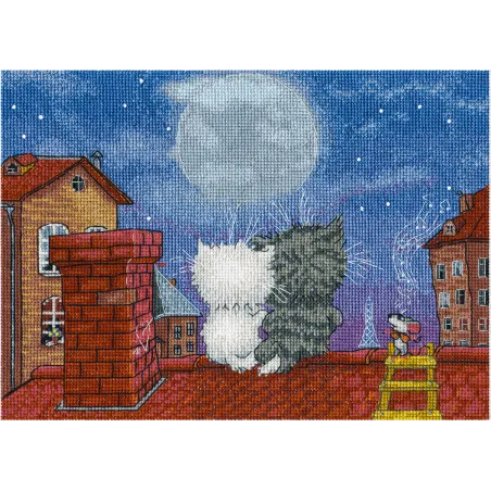 Набор для вышивания крестом PANNA "Дата на крыше" PL-1924