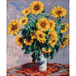 Kit de point de croix PANNA "Bouquet de tournesols" PMET-7357