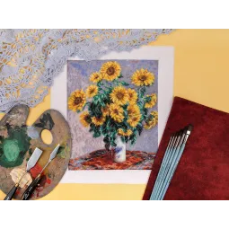 Набор для вышивания крестом PANNA "Букет подсолнухов" PMET-7357