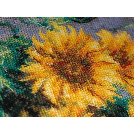 Kreuzstich-Set PANNA "Strauß Sonnenblumen" PMET-7357
