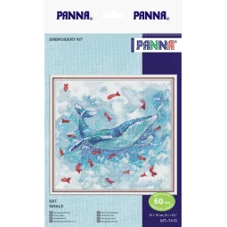 Kryželiu siuvinėjimo rinkinys PANNA "Banginis" PMT-7415