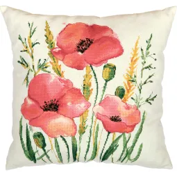 Набор для вышивания крестом PANNA "Передняя часть подушки. Алые маки" PPD-7337