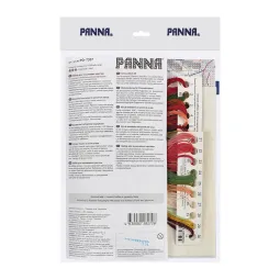 Kryželiu siuvinėjimo rinkinys PANNA "Pagalvės priekis. Raudonieji aguonos" PPD-7337