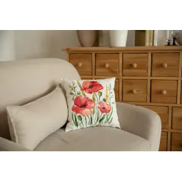 Kreuzstich-Set PANNA "Kissenfront. Scharlachrote Mohnblumen" PPD-7337