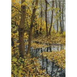 Cross stitch kit PANNA "Landscape in autumn colors" PPS-1287