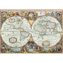 Kryželiu siuvinėjimo rinkinys PANNA "Geografinis pasaulio žemėlapis" PPZ-1842