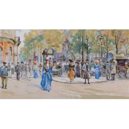 Kryželių siuvinėjimo rinkinys PANNA „Boulevard des Capucines“ PVH-7008